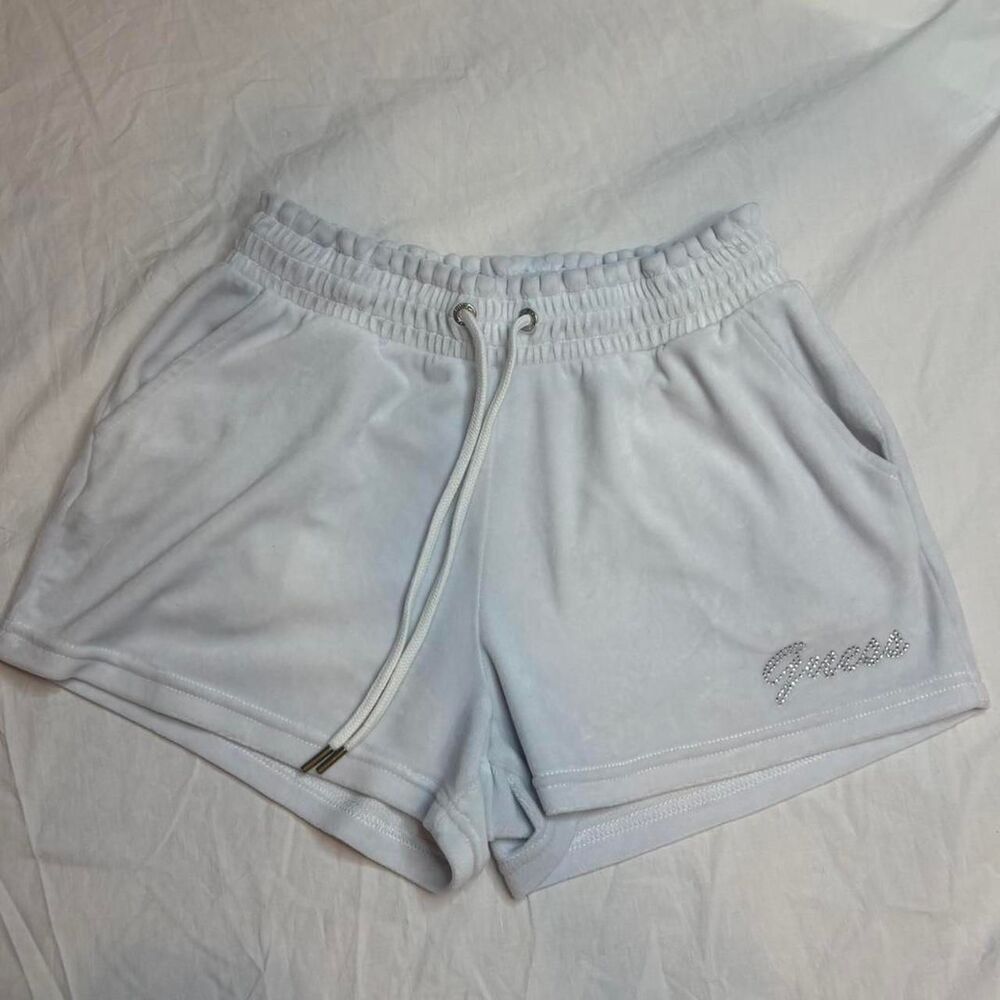 Guess Women's Blue and White Shorts